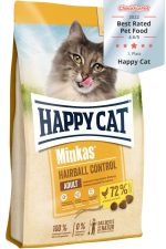 غذای خشک گربه مدل "Hairball Control" هپی کت مینکاس