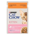 پوچ گربه مدل "Cat Chow - Kitten" پورینا - ۸۵ گرمی