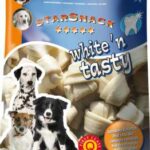 تشویقی جویدنی سگ مدل " White'n Tasty Knotted Bone" نوبی