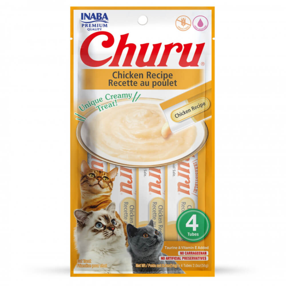 Churu-Creamy-Treat-Chicken-Flavour-4pcs-1-1.jpg بستنی گربه چورو طعم مرغ تعداد ۴ عدد - Image 1