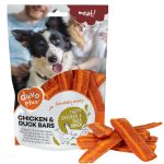 تشویقی سگ دووپلاس مدل Chicken & Duck Bars طعم مرغ و اردک وزن ۸۰ گرم