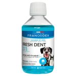 محلول شستشو دهان و دندان سگ و گربه فرانکدکس مدل Fresh Dent حجم ۲۵۰ میلی لیتر