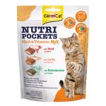 تشویقی گربه جیم کت مدل Nutri Pockets طعم میکس وزن ۱۵۰ گرم