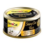 کنسرو گربه جیم کت مدل ShinyCat Filet مرغ و انبه وزن ۷۰ گرم