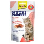 تشویقی گربه جیم کت مدل Nutri Pockets طعم سالمون وزن ۶۰ گرم