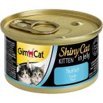 کنسرو بچه گربه جیم کت مدل ShinyCat طعم ماهی تن در ژله وزن ۷۰ گرم
