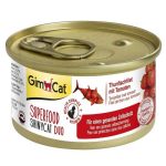 کنسرو گربه جیم کت مدل ShinyCat Duo فیله تن و گوجه فرنگی وزن ۷۰ گرم