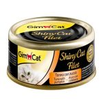 کنسرو گربه جیم کت مدل ShinyCat Filet تن و کدو حلوایی وزن ۷۰ گرم
