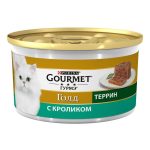 کنسرو گربه گورمت گلد مدل پته طعم گوشت خرگوش وزن ۸۵ گرم