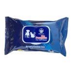 دستمال مرطوب سگ و گربه مستر پنگوئن مدل Wet Wipes بسته ۵۰ عددی
