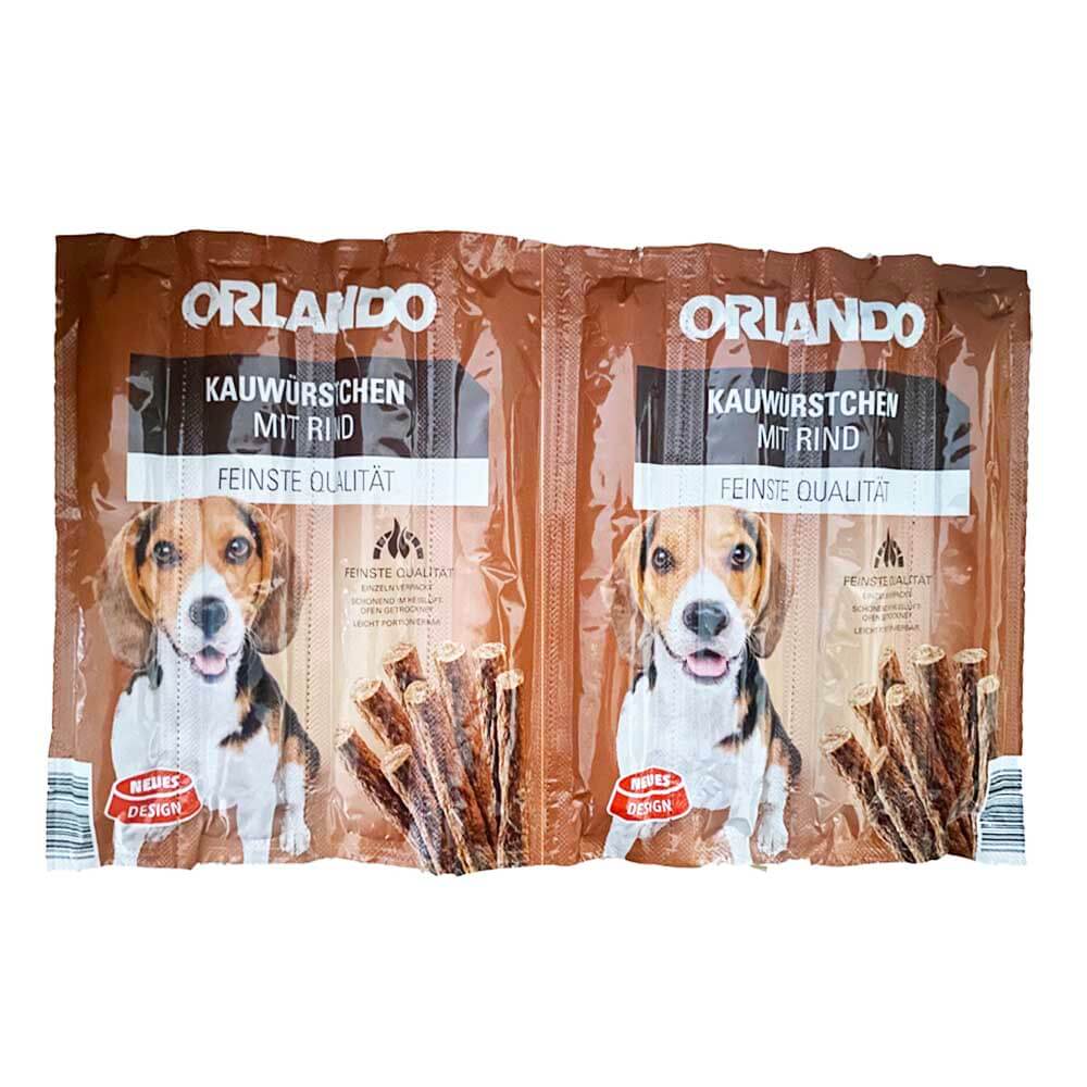 Orlando-mit-rind-for-dog-8stick-1.jpg تشویقی سگ اورلاندو طعم بیف بسته ۸ عددی - Image 1