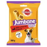 تشویقی سگ پدیگری مدل Jumbone Mini  با طعم بیف و مرغ وزن ۱۶۰ گرم