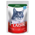 پوچ گربه پلایزر مدل Adult طعم بیف و بوقلمون وزن ۱۰۰ گرم