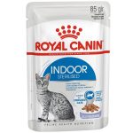 پوچ گربه رویال کنین مدل Indoor Sterilised در ژله وزن ۸۵ گرم