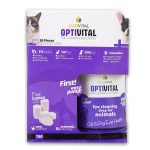 محلول تمیزکننده چشم سگ و گربه زوویتال مدل OptiVital حجم ۱۵۰ میلی لیتر