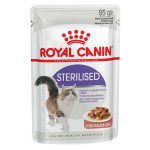 پوچ گربه رویال کنین مدل Sterilised در سس وزن ۸۵ گرم