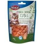 تشویقی گربه تریکسی مدل Cheese Chicken Cubes وزن ۵۰ گرم