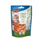 تشویقی گربه تریکسی مدل Chicken Cubes وزن ۵۰ گرم