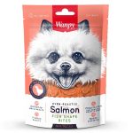 تشویقی سگ ونپی مدل Salmon Fish Shape Bites طعم سالمون وزن ۱۰۰ گرم