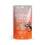 پوچ و موس گربه بالغ شسیر سیلور طعم مرغ و سالمون 80 گرم Schesir
