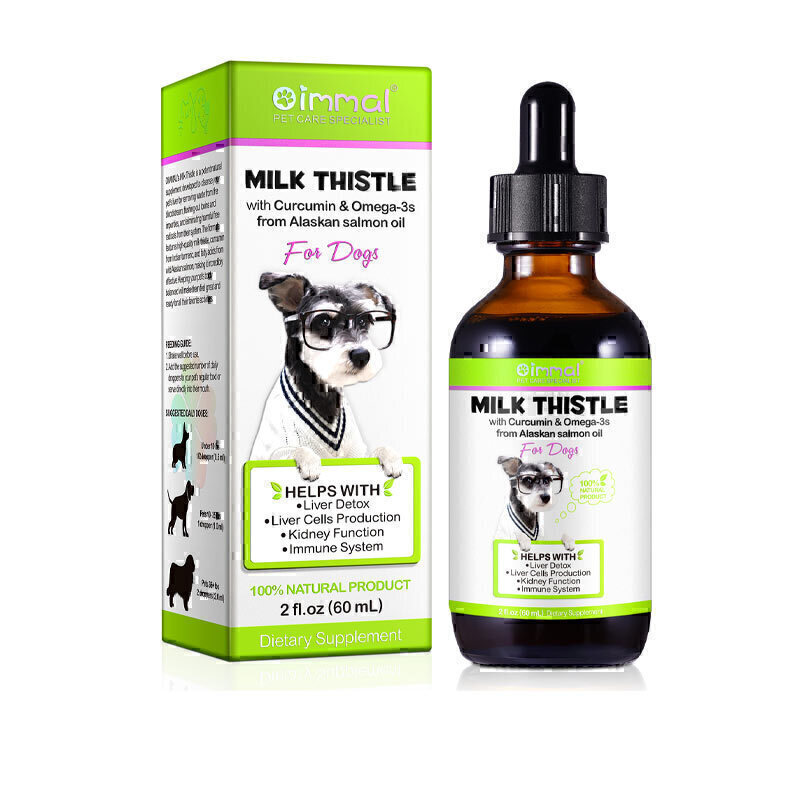 قطره پاکسازی کبد سگ اویمال Oimmal Milk Thistle For Dogs حجم 60 میلی لیتر
